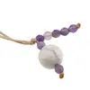 Accesoriu cu pietre semipretioase Howlit sfera 10mm si Ametist 4mm, imagine 2
