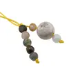 Accesoriu cu pietre semipretioase Howlit sfera 10mm si mix cristale 4-5mm, imagine 2