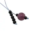 Accesoriu cu pietre semipretioase Turmalina roz sfera 10mm si Onix negru 4mm, imagine 2