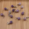 Pandantiv Lepidolit sfera fatetata cu Argint 925, 8mm, imagine 2