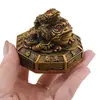 Statueta Feng Shui Broaste raioase pe baza hexagonala din rasina, 7cm, imagine 3