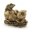 Statueta Feng Shui Sobolan cu boasca raioasa si Bagua din rasina, 9,5cm, imagine 2