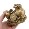 Statueta Feng Shui Sobolan cu boasca raioasa si Bagua din rasina, 9,5cm, imagine 3