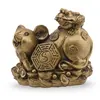 Statueta Feng Shui Sobolan cu boasca raioasa si Bagua din rasina, 9,5cm
