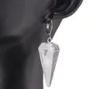 Cercei cu agatatoare Cristal de stanca forma pendul, imagine 2