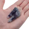 Cercei cu agatatoare Fluorit forma pendul, imagine 3