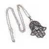 Colier Feng Shui cu pandantiv Hamsa, 6cm