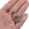 Colier Feng Shui cu pandantiv model Hamsa, 30mm, imagine 3