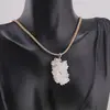 Set pandantiv si cercei cu agatatoare ciorchine Cuart roz, imagine 2
