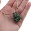 Set pandantiv si cercei cu agatatoare ciorchine Jad verde, imagine 4