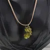 Set pandantiv si cercei cu agatatoare ciorchine Peridot, imagine 2
