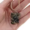 Set pandantiv si cercei cu agatatoare ciorchine Turmalina verde, imagine 4