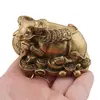Statueta Feng Shui Bivol cu monede din rasina, 6,5cm, imagine 3