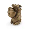 Statueta Feng Shui Bivol cu pepita in brate din rasina, 4,5cm, imagine 2