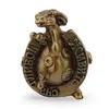 Statueta Feng Shui Bivol cu potcoava in jos din rasina, 7cm