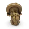 Statueta Feng Shui Bivol cu potcoava pe gat din rasina, 7,5cm, imagine 2