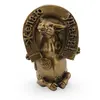 Statueta Feng Shui Bivol cu potcoava pe gat din rasina, 7,5cm