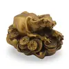 Statueta Feng Shui Bivol cu pui din rasina, 8,5cm, imagine 2