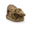 Statueta Feng Shui Bivol mediu cu monede din rasina, 4cm, imagine 2