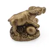 Statueta Feng Shui Bivol mediu cu Wu lou din rasina, 4cm, imagine 2