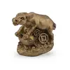 Statueta Feng Shui Bivol mediu cu Wu lou din rasina, 4cm