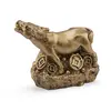 Statueta Feng Shui Bivol mediu in picioare din rasina, 4,5cm, imagine 2