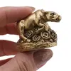 Statueta Feng Shui Bivol mediu pe monede din rasina, 4cm, imagine 3