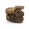 Statueta Feng Shui Bivol mic cu moneda din rasina, 3cm, imagine 2