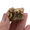 Statueta Feng Shui Bivol mic cu pepita din rasina, 3cm, imagine 3