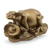 Statueta Feng Shui Bivol si pepita din rasina, 7cm