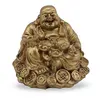 Statueta Feng Shui Buddha vesel cu pepita din rasina, 6cm
