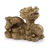 Statueta Feng Shui Dragon cu broasca raioasa si Bagua, 9,5cm, imagine 2