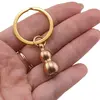 Amuleta breloc Feng Shui din metal cu Wu Lou auriu, 57mm, imagine 3
