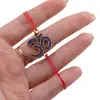 Bratara Therapy cu charm OM albastru, 20mm, imagine 3