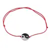 Bratara Therapy cu charm Ying Yang din Sidef, 11mm