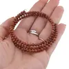 Bratara tripla ajustabila cu pietre semipretioase, Goldstone sfere 4mm, imagine 3