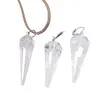 Set pandantiv si cercei cu agatatoare Cristal de stanca forma pendul