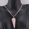 Set pandantiv si cercei cu agatatoare Cuart roz forma pendul, imagine 2