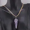 Set pandantiv si cercei cu agatatoare Lepidolit forma pendul, imagine 2