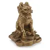 Statueta Feng Shui Chi Lin din alama, 8,5cm