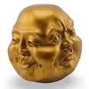 Statueta Feng Shui din rasina Capul lui Buddha cu patru fete, 11cm, imagine 2