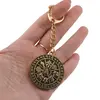 Amuleta Breloc Feng Shui cu cele 8 simboluri norocoase din metal, 10cm, imagine 3