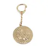 Amuleta Breloc Feng Shui cu cele 8 simboluri norocoase din metal, 10cm