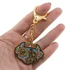 Amuleta Breloc Feng Shui cu Lacatul prieteniei din metal, 10cm, imagine 3