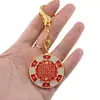 Amuleta Breloc Feng Shui cu Talismanul castigator din metal, 11cm, imagine 3