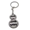 Amuleta Breloc Feng Shui cu Wu lou cu strasuri din metal, 11cm