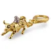 Amuleta Feng Shui Bivol si Sobolan din metal, 10cm, imagine 2