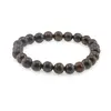 Bratara din Bronzit 8mm, pe elastic, 19cm, imagine 2