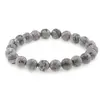 Bratara din Jasp earth 8-9mm, pe elastic, 19cm, imagine 2