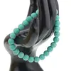 Bratara Turcoaz mat 8mm, pe elastic, 19cm, imagine 2